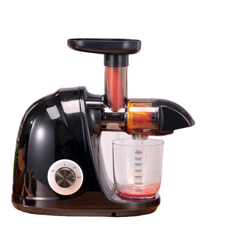 Kitchen Appliances Quality - 2026-ブラック水平型スロージューサー高品質卸売コールドプレスマスティケーティングジューサー キッチン家電用 2セット
