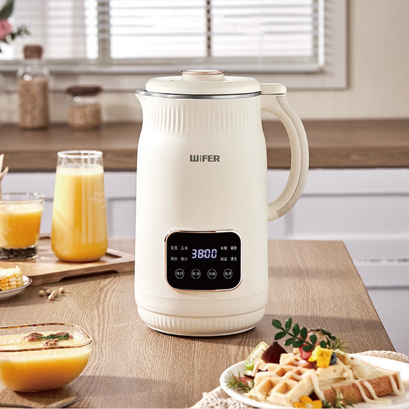 Soy Milk Maker - 1.5L豆乳メーカー 電動ジューサー 12時間予約機能 ライスペーストマシン 急速加熱 フードウォールブレーカー