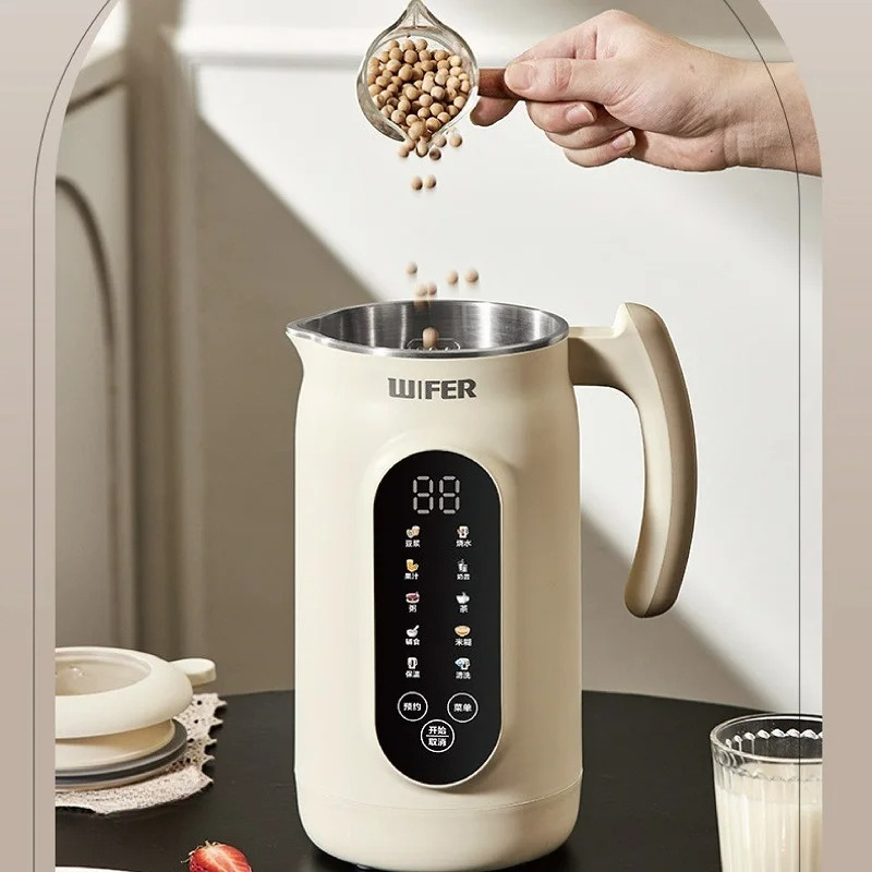 Soy Milk Maker - 1.8L豆乳メーカー 電動ジューサー 12時間予約機能付き ライスペーストマシン 急速加熱 フードブレンダー