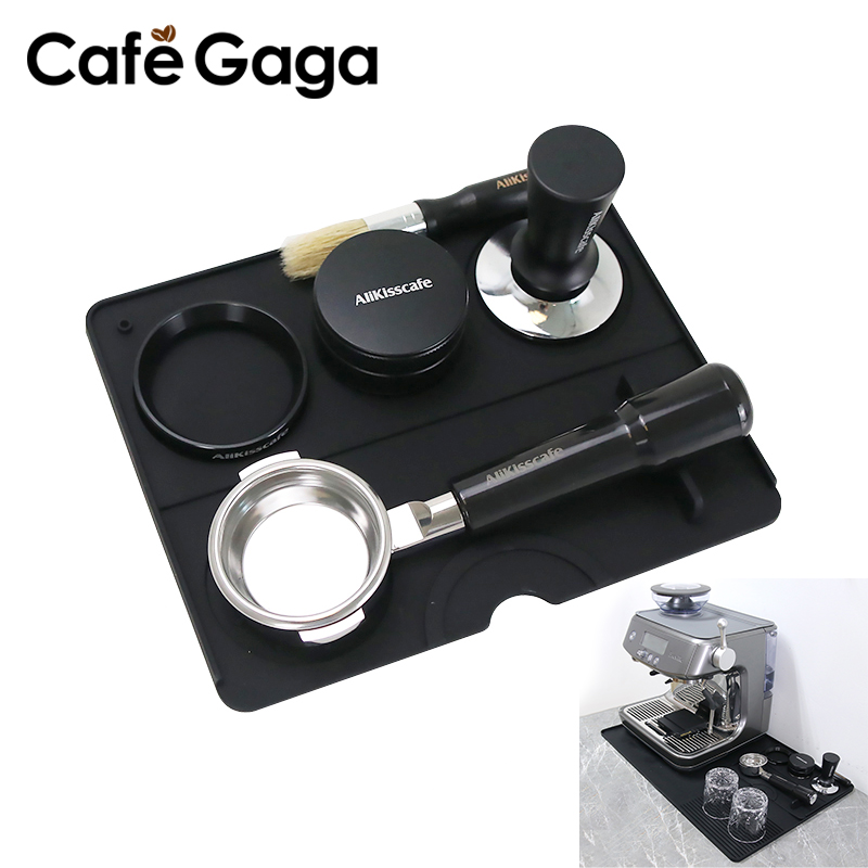 Kitchen Appliances Store - コーヒータンパーマットエスプレッソポルタフィルターステーションシリコーンバーマシンパッドゴムアンチスリップバーキッチンバリスタツールアクセサリー