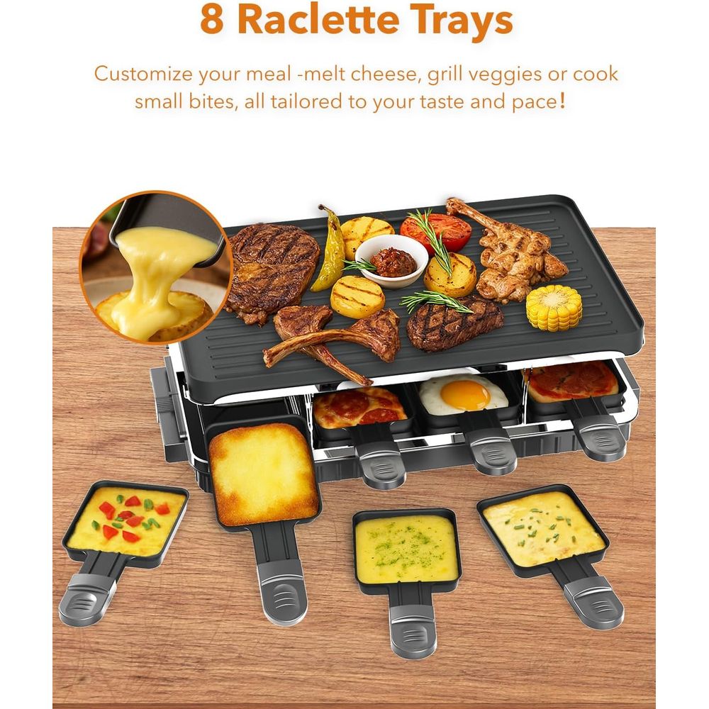 ラクレットテーブルグリル、2-in-1韓国式BBQグリル＆電 - Raclette Grill Table のレビューと価格