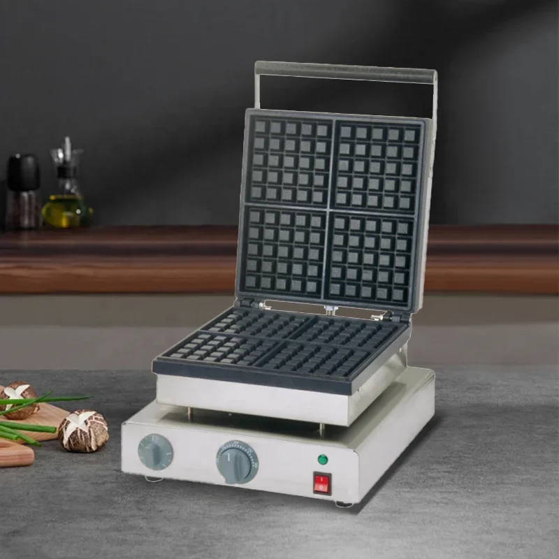 シェフプロセンシャルズ 4プレート業務用ワッフルメーカー 高 - Waffle Iron Belgian のレビューと価格