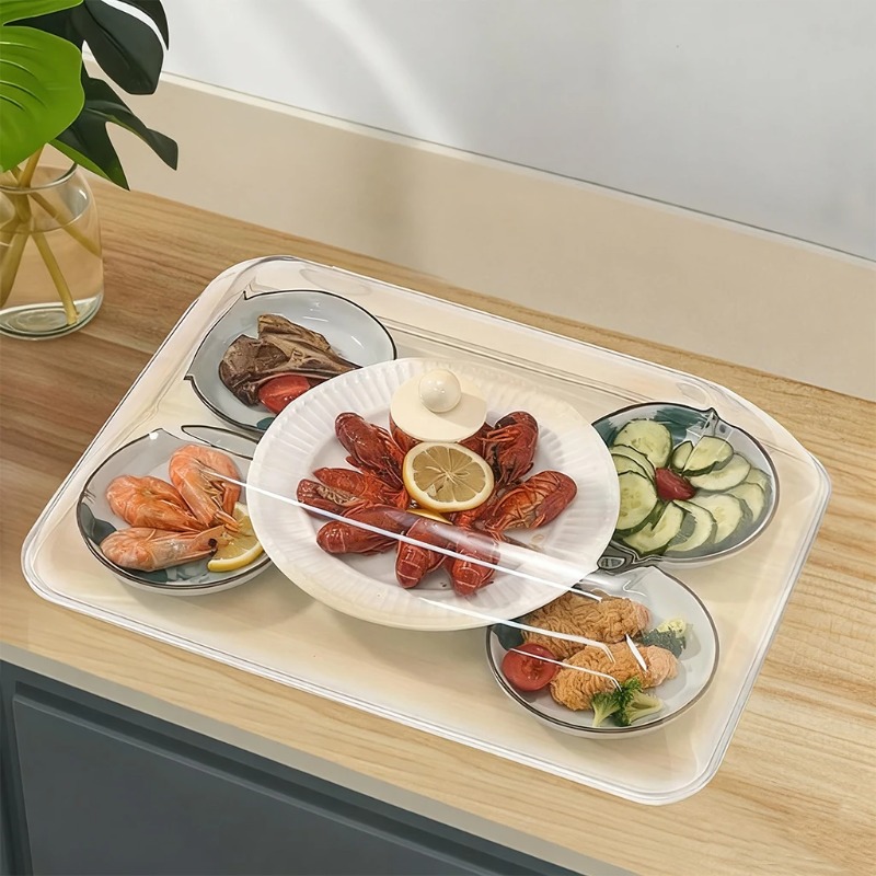 WORTHBUY 再利用可能なプラスチック製食品カバー クリ - Kitchen Appliances Store のレビューと価格
