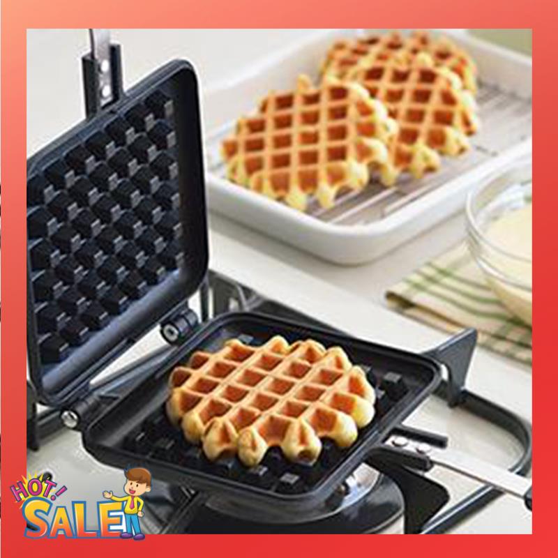 ABCL 1 ピースストーブトップワッフル鉄板ディープフィル - Waffle Iron Belgian のレビューと価格