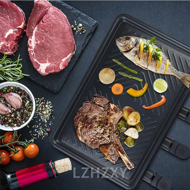 テーブルグリル電気韓国バーベキューグリル屋内チーズラクレット - Raclette Grill Table のレビューと価格