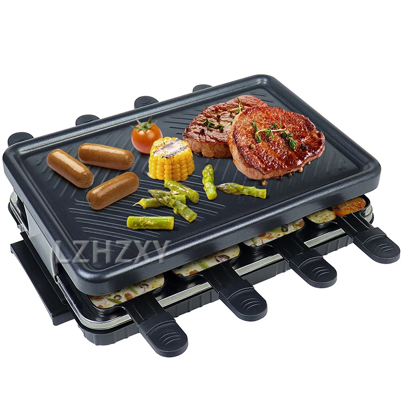 テーブルグリル電気韓国バーベキューグリル屋内チーズラクレット - Raclette Grill Table のレビューと価格