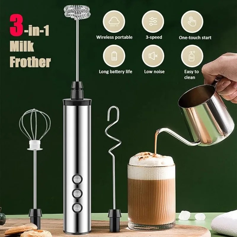 マグパイ3in1ハンドヘルド電動ミルク泡立て器ドリンクミキサ - Kitchen Appliances Sales のレビューと価格