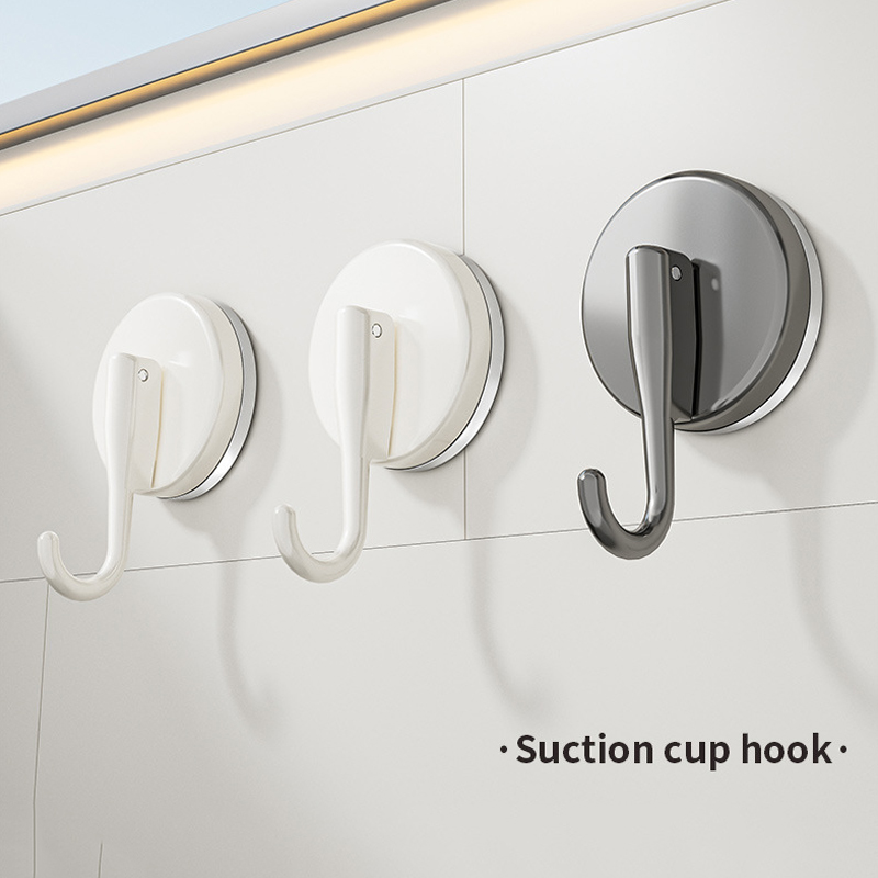 吸盤フックパンチフリー多機能吊り下げキー衣類フック浴室ローブ - Kitchen Appliances Store のレビューと価格