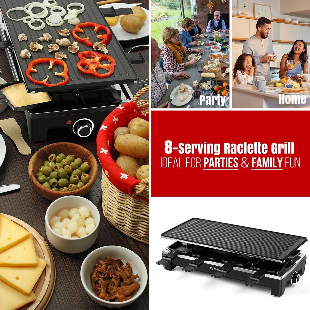 ラクレットグリル、電気テーブル型室内グリル、韓国式BBQグリ - Raclette Grill Table のレビューと価格