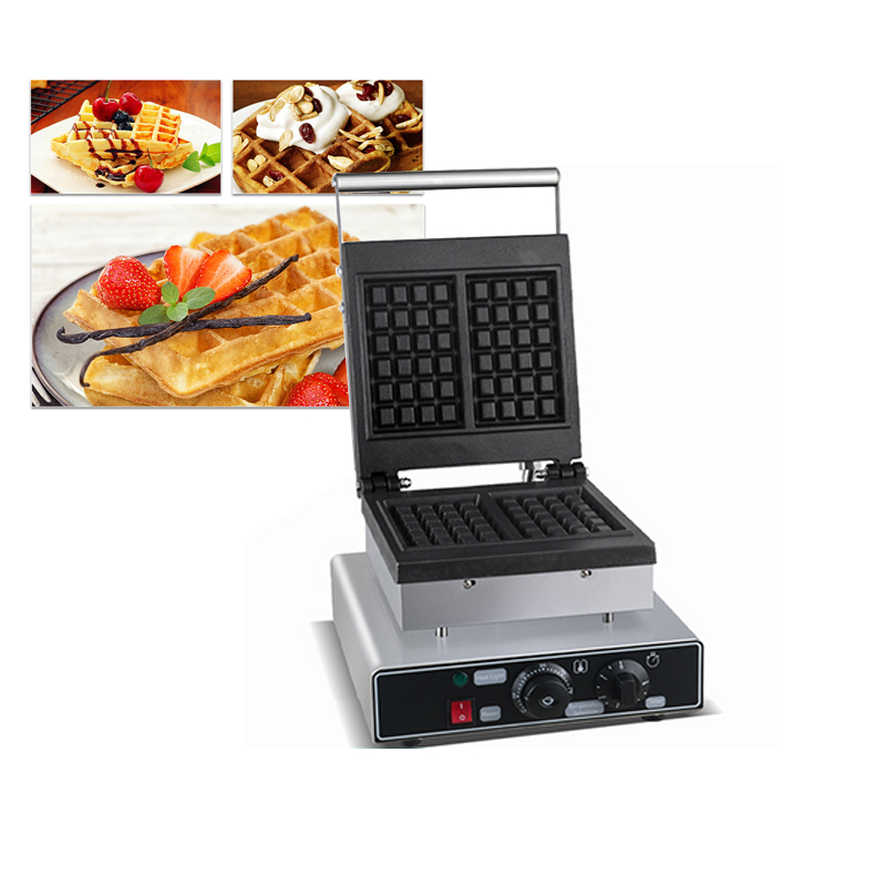ノンスティックワッフルメーカー スクエアワッフルマシン 業務 - Waffle Iron Belgian のレビューと価格