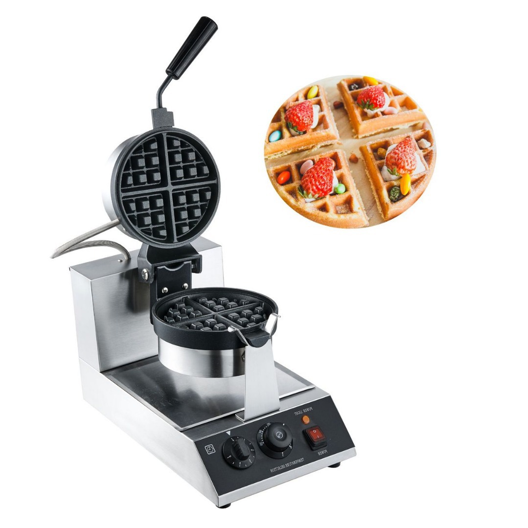 デジタル制御回転式ベルギーワッフルメーカー シングルヘッド  - Waffle Iron Belgian のレビューと価格