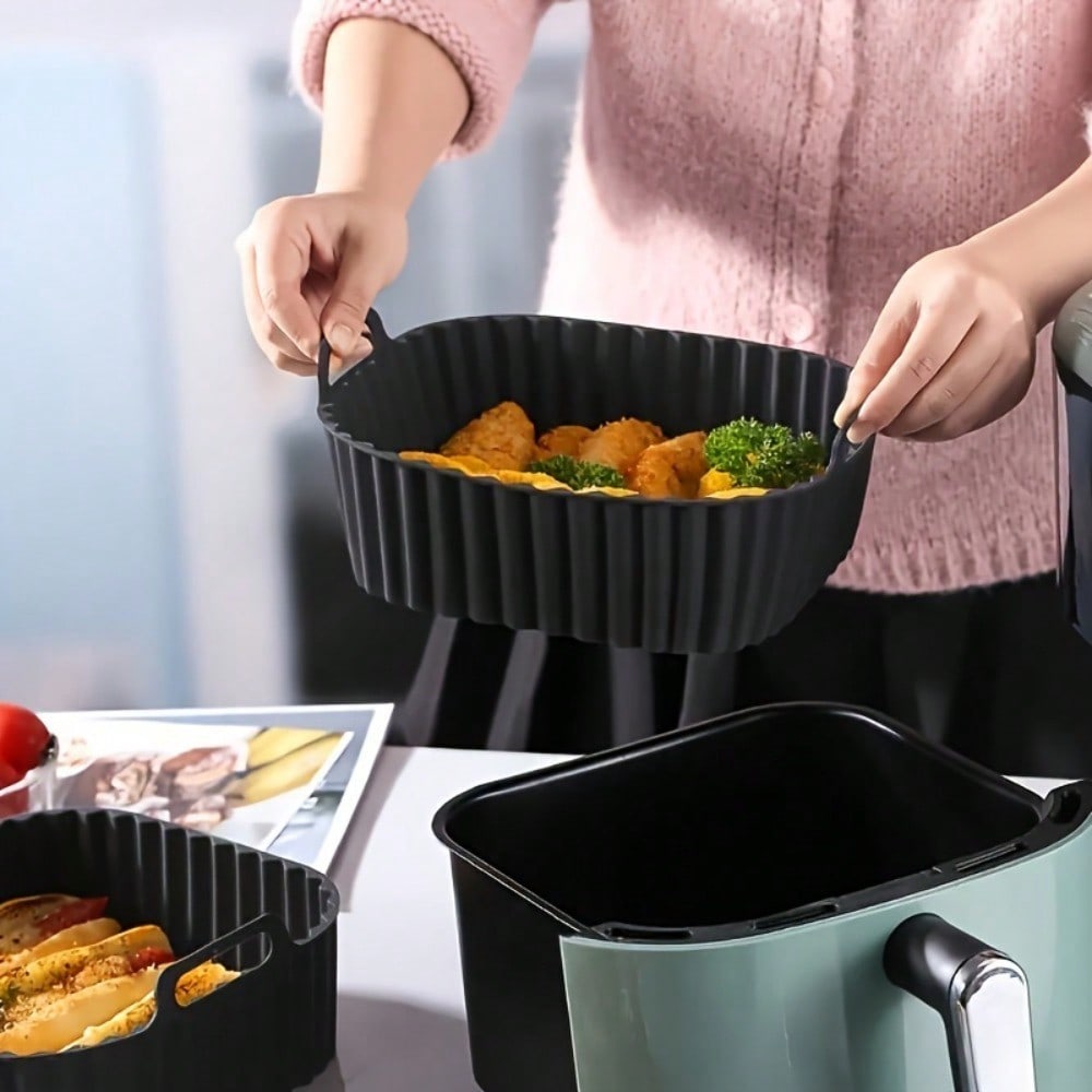 1個入り再利用可能なシリコン製エアフライヤーライナー、エアフ - Kitchen Appliances Store のレビューと価格