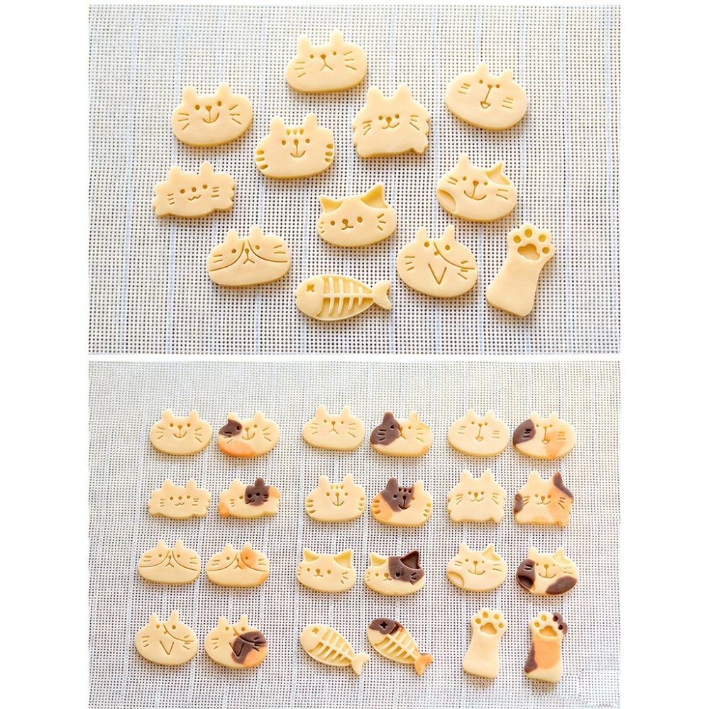 かわいい子猫DIYスタンプクッキーカッター焼き型ベーキングア - Kitchen Appliances Store のレビューと価格