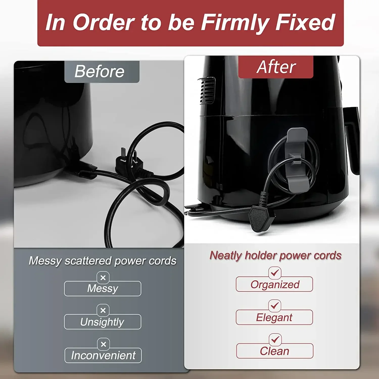 コードラッパー ケーブルホルダー クリップ クランプ コード - Kitchen Appliances Australia のレビューと価格