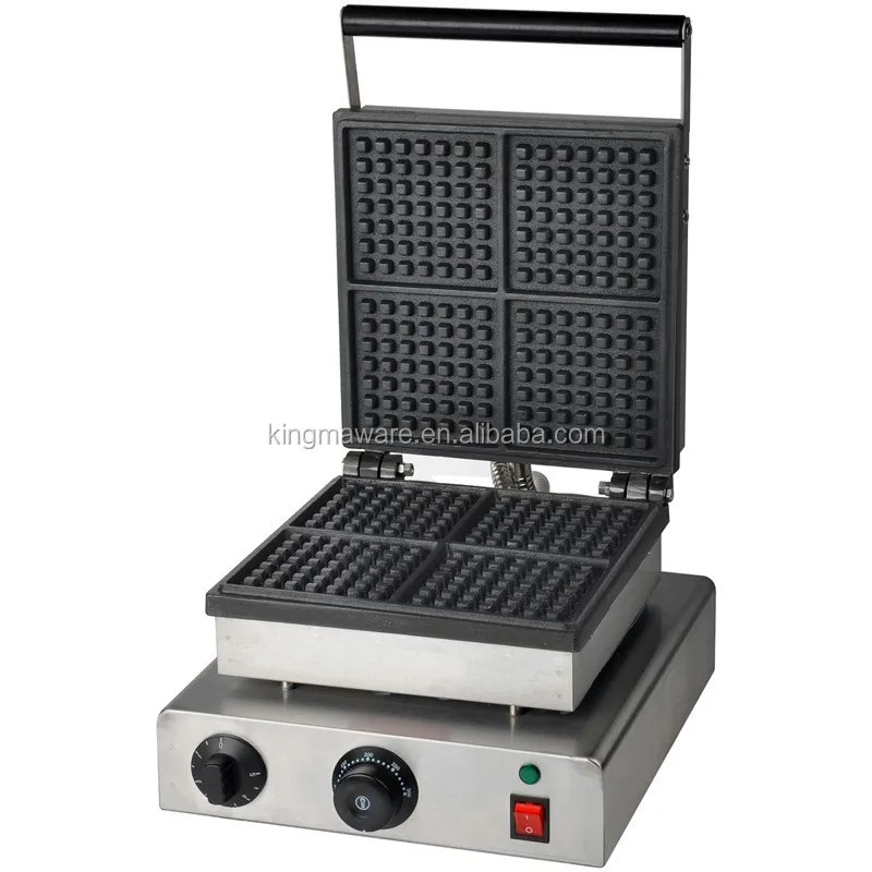 ホットセール スナック機器 業務用鋳鉄製スクエアベルギーワッ - Waffle Iron Belgian のレビューと価格