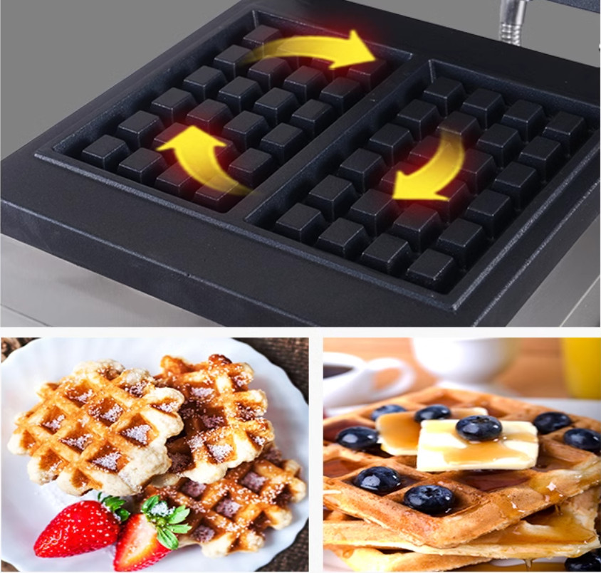 業務用ベルギーワッフルメーカー ノンスティックワッフルアイロ - Waffle Iron Belgian のレビューと価格
