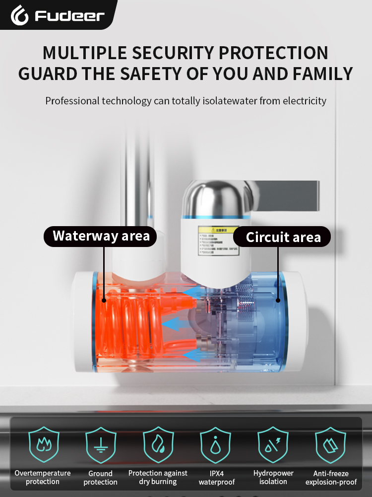Fudeer 電気温水器 220V キッチン蛇口 タンクレス - Kitchen Appliances Australia のレビューと価格